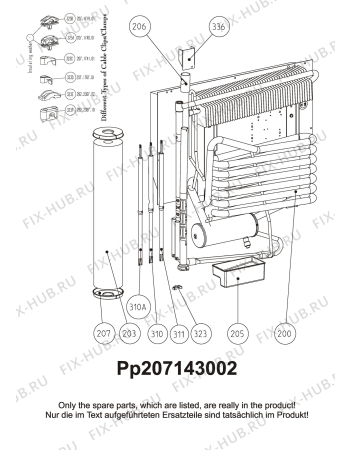 Взрыв-схема холодильника Sibir (N Sr) S80 - Схема узла Cooling generator